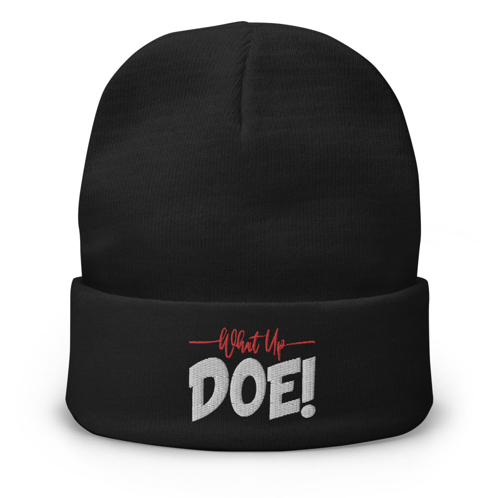 Embroidered Beanie - WhatUpDoeshirts