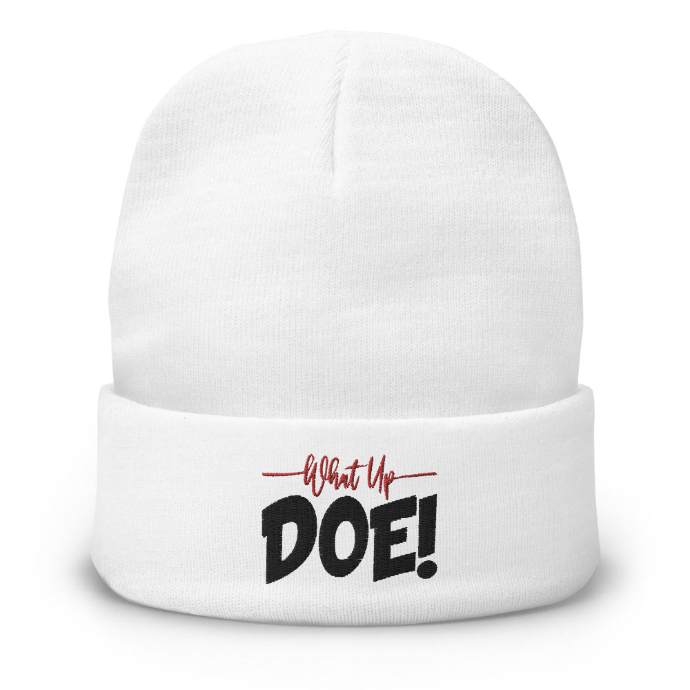 Embroidered Beanie - WhatUpDoeshirts