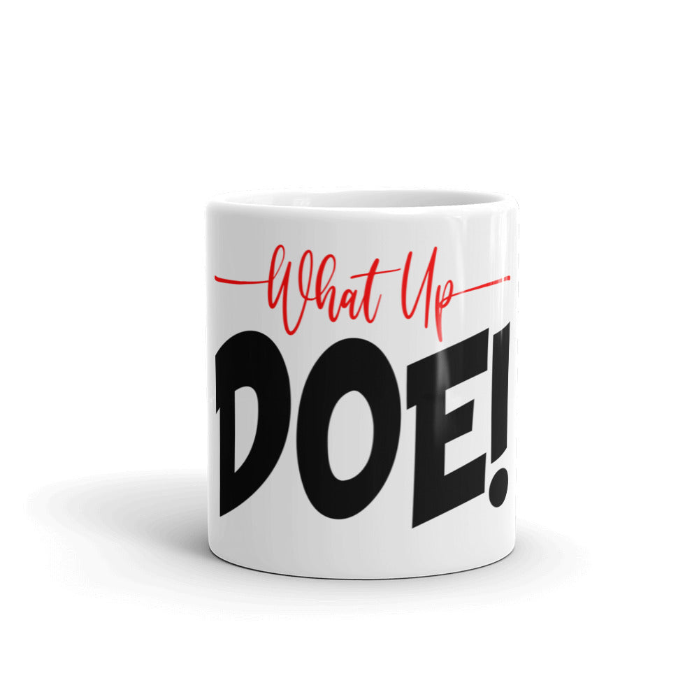 White glossy mug - WhatUpDoeshirts