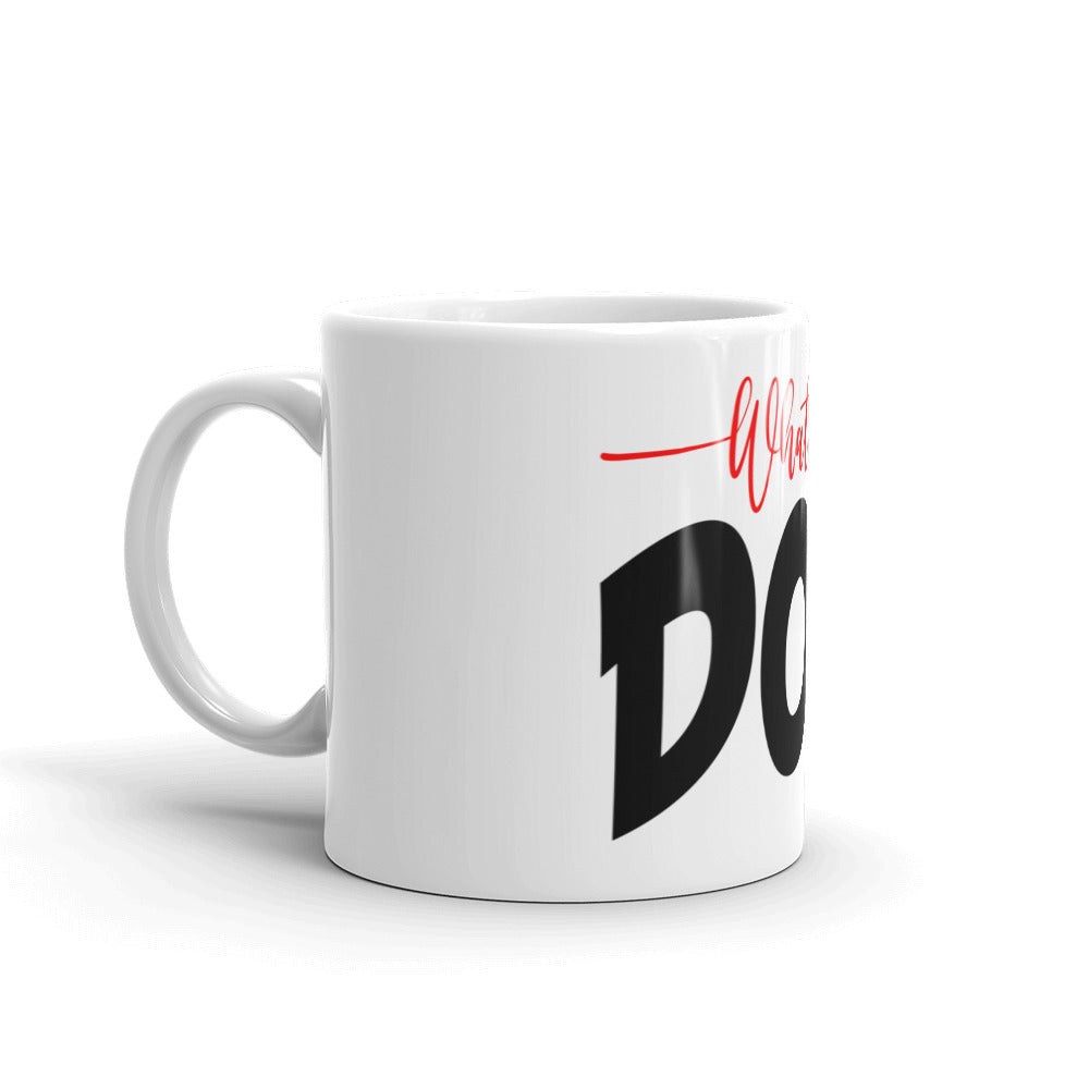 White glossy mug - WhatUpDoeshirts