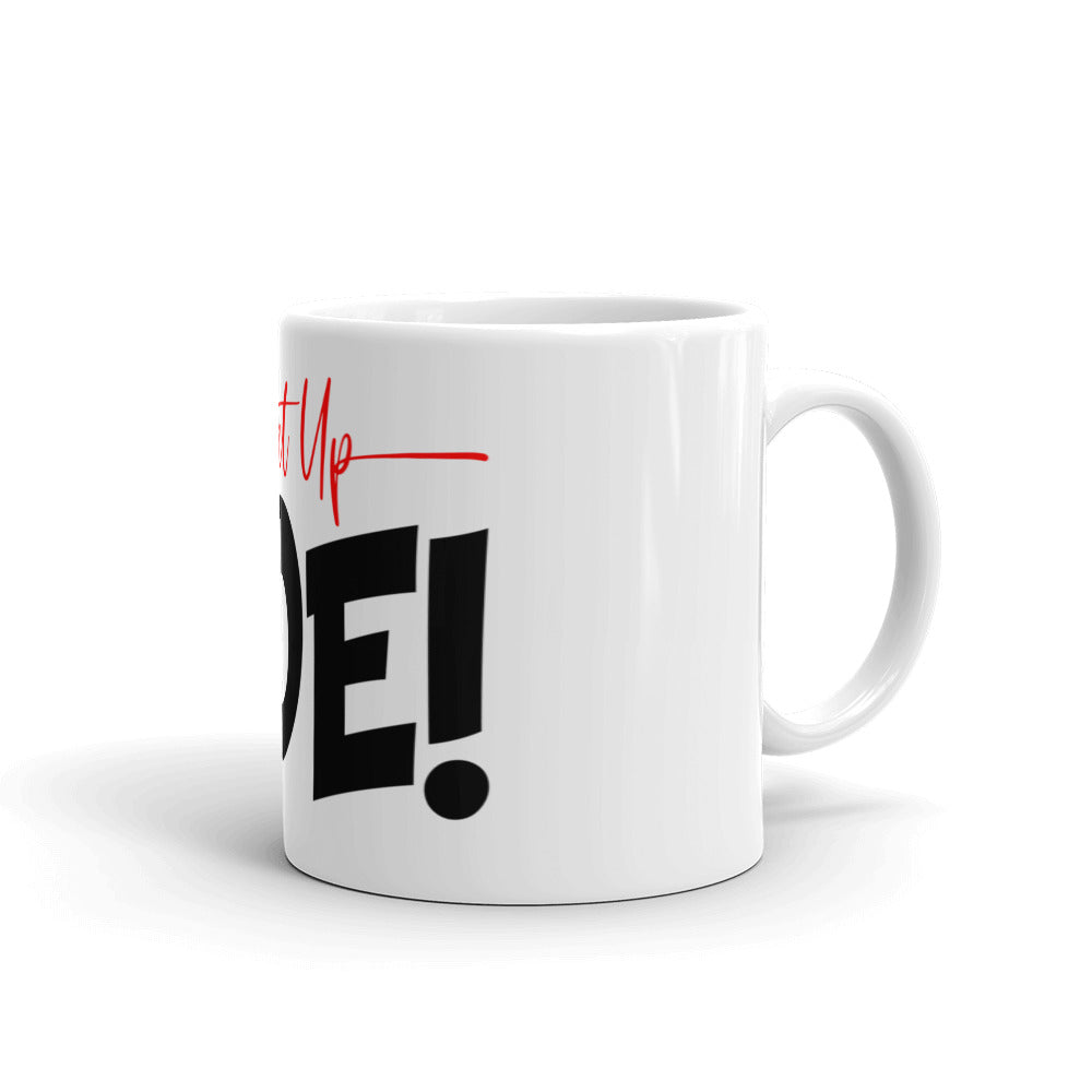 White glossy mug - WhatUpDoeshirts