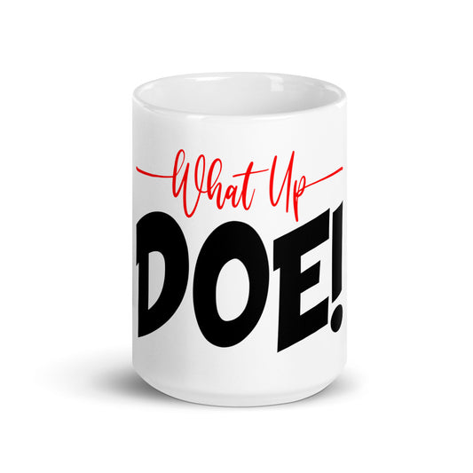 White glossy mug - WhatUpDoeshirts