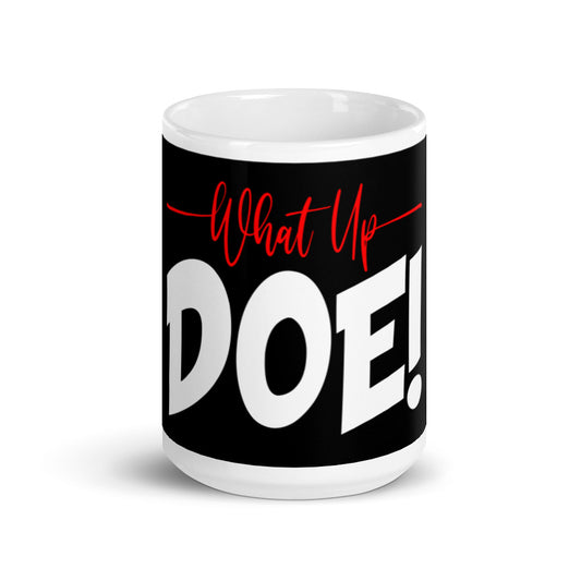 White Glossy Mug - WhatUpDoeshirts