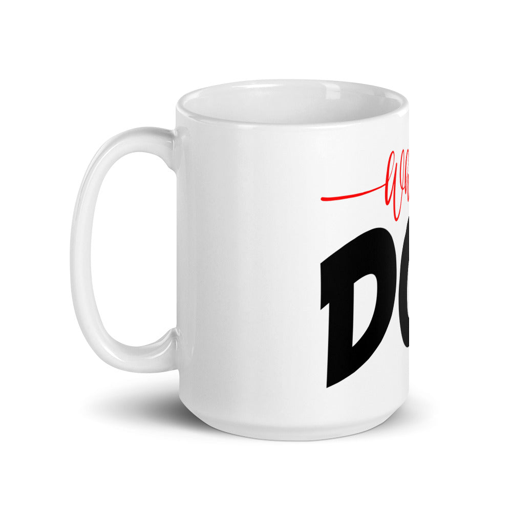 White glossy mug - WhatUpDoeshirts