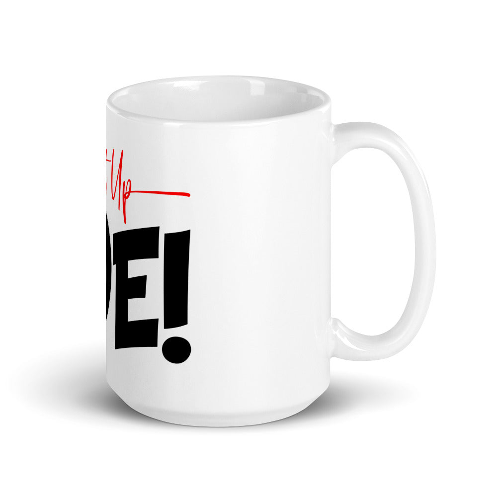 White glossy mug - WhatUpDoeshirts